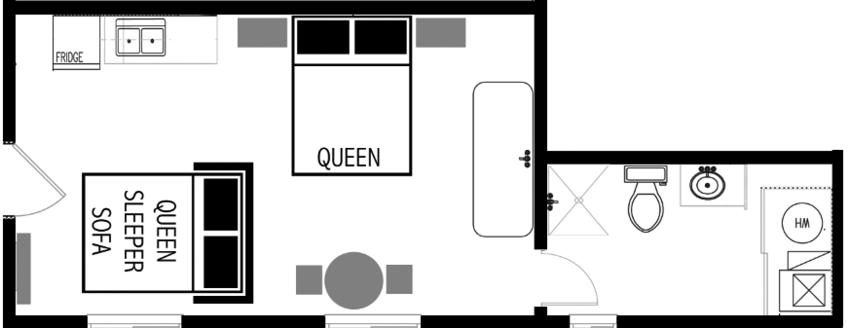 3-bedroom Vacation Rental floor plan